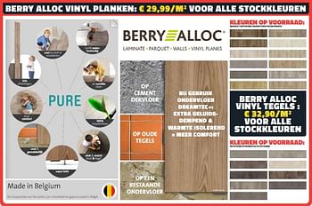 Promotions Vinyl planken - Berry Alloc - Valide de 27/02/2019 à 31/03/2019 chez Bouwcenter Frans Vlaeminck