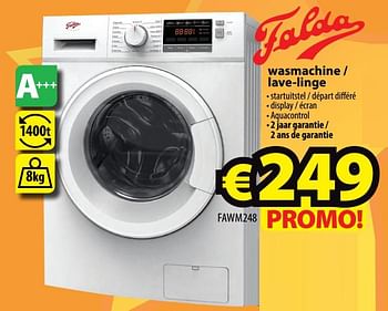 krab winkel Surrey Falda Falda wasmachine - lave-linge fawm248 - Promotie bij ElectroStock