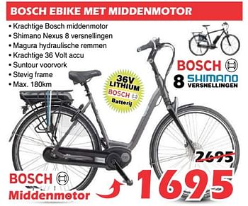 Promoties Bosch ebike met middenmotor - Bosch - Geldig van 09/02/2019 tot 03/03/2019 bij Itek