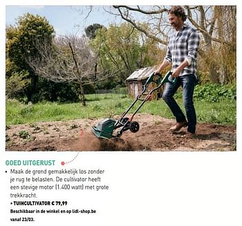 Promoties Tuincultivator - Huismerk - Lidl - Geldig van 24/02/2019 tot 08/04/2019 bij Lidl