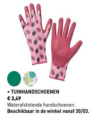 Promotions Tuinhandschoenen - Produit maison - Lidl - Valide de 24/02/2019 à 08/04/2019 chez Lidl