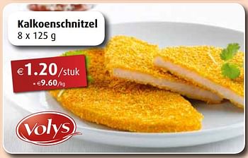 Promoties Kalkoenschnitzel - Volys - Geldig van 25/02/2019 tot 30/03/2019 bij Aronde
