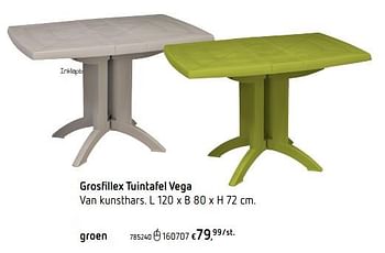 plug roterend Het pad Grosfillex Grosfillex tuintafel vega groen - Promotie bij Dreamland