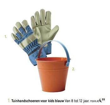 Promoties Tuinhandschoenen voor kids blauw - Huismerk - Dreamland - Geldig van 26/02/2019 tot 30/06/2019 bij Dreamland