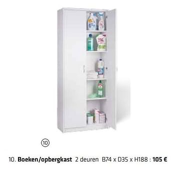 Promoties Boeken-opbergkast - Huismerk - Euroshop - Geldig van 21/02/2019 tot 30/06/2019 bij Euro Shop