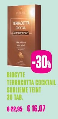 Promoties Biocyte terracotta cocktail sublieme teint - Biocyte  - Geldig van 14/05/2019 tot 24/05/2019 bij Medi-Market
