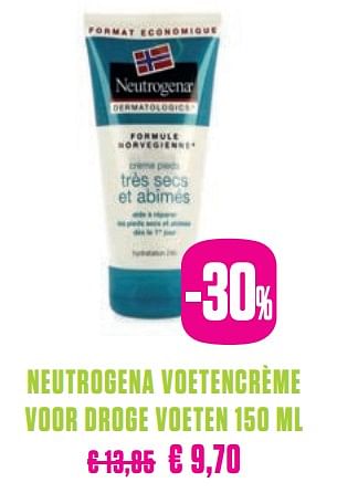 Promoties Neutrogena voetencrème voor droge voeten - Neutrogena - Geldig van 14/05/2019 tot 24/05/2019 bij Medi-Market