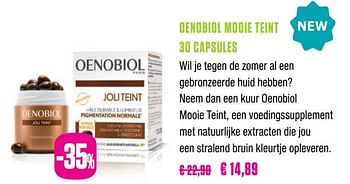 Promoties Oenobiol mooie teint - Oenobiol - Geldig van 14/05/2019 tot 24/05/2019 bij Medi-Market