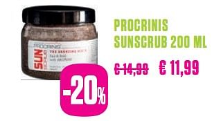 Promoties Procrinis sunscrub - Procrinis  - Geldig van 14/05/2019 tot 24/05/2019 bij Medi-Market