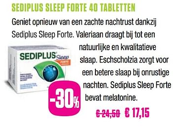 Promoties Sediplus sleep forte - Sediplus - Geldig van 14/05/2019 tot 24/05/2019 bij Medi-Market