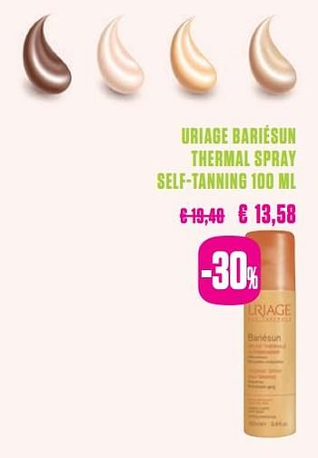 Promoties Uriage bariésun thermal spray self-tanning - URIAGE - Geldig van 14/05/2019 tot 24/05/2019 bij Medi-Market