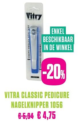 Promoties Vitra classic pedicure nagelknipper 1056 - Vitra - Geldig van 14/05/2019 tot 24/05/2019 bij Medi-Market
