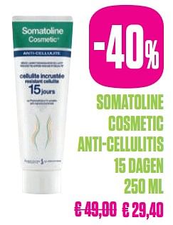Promotions Omatoline cosmeticanti-cellulitis15 dagen - Somatoline - Valide de 14/05/2019 à 24/05/2019 chez Medi-Market