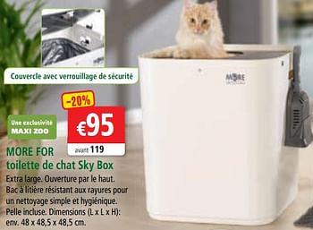 Promotion Maxi Zoo More For Toilette De Chat Sky Box More For Animaux Accessoires Valide Jusqua 4 Promobutler