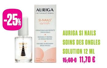 Promotions Auriga si nails soins des ongles solution - Auriga - Valide de 14/05/2019 à 24/05/2019 chez Medi-Market