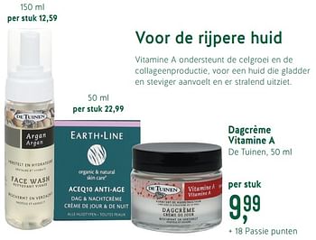 Promoties Dagcrème vitamine a - De Tuinen - Geldig van 25/02/2019 tot 25/03/2019 bij Holland & Barret