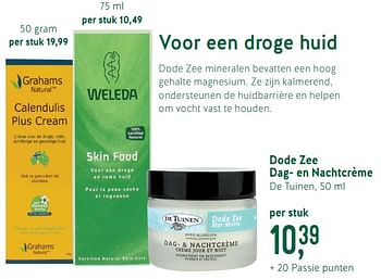 Promoties Dode zee dag- en nachtcrème - De Tuinen - Geldig van 25/02/2019 tot 25/03/2019 bij Holland & Barret