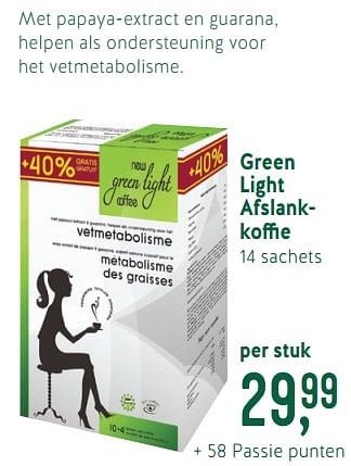 Promoties Green light afslankkoffie - Green Light - Geldig van 25/02/2019 tot 25/03/2019 bij Holland & Barret