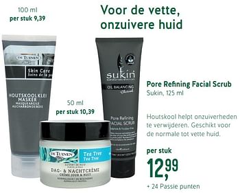 Promoties Pore refining facial scrub - Sukin - Geldig van 25/02/2019 tot 25/03/2019 bij Holland & Barret