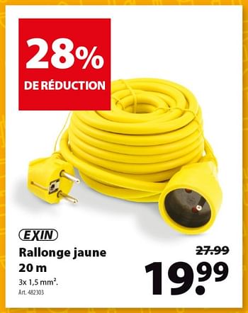 Promoties Rallonge jaune - Exin - Geldig van 06/03/2019 tot 18/03/2019 bij Gamma