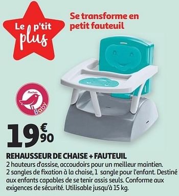 Promotion Auchan Ronq Rehausseur De Chaise Fauteuil Produit Maison Auchan Ronq Bebe Grossesse Valide Jusqua 4 Promobutler