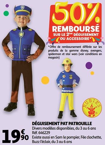 Rubies Deguisement Pat Patrouille En Promotion Chez Auchan Ronq