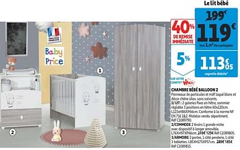 Produit Maison Auchan Ronq Chambre Bebe Balloon 2 En Promotion Chez Auchan Ronq