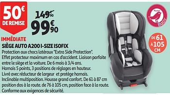 Promotion Auchan Ronq Siege Auto 00 I Size Isofix Produit Maison Auchan Ronq Bebe Et Grossesse Valide Jusqua 4 Promobutler