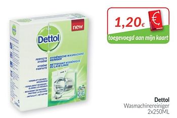 Promoties Wasmachinereiniger - Dettol - Geldig van 01/03/2019 tot 31/03/2019 bij Intermarche