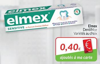 Promotions Dentifrice - Elmex - Valide de 01/03/2019 à 31/03/2019 chez Intermarche