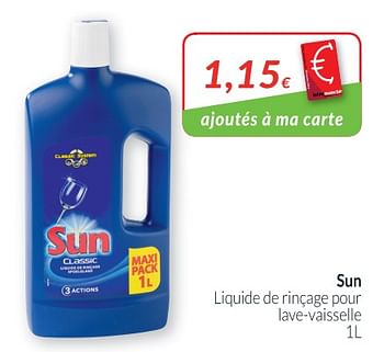 Liquide de rinçage Sun 'Classic' 750ML - Liquide de rinçage pour