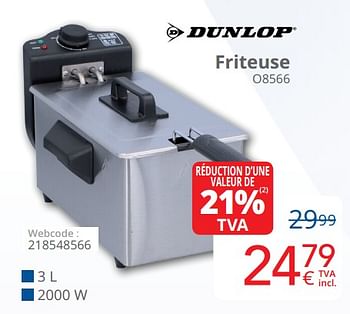 Promotions Dunlop friteuse o8566 - Dunlop - Valide de 01/03/2019 à 31/03/2019 chez Eldi