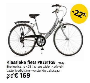 Promoties Klassieke prestige fiets trendy - Prestige - Geldig van 01/03/2019 tot 27/03/2019 bij Molecule