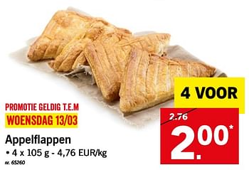 Promoties Appelflappen - Huismerk - Lidl - Geldig van 11/03/2019 tot 16/03/2019 bij Lidl