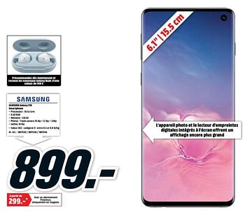 Samsung galaxy s10 smartphone - Promotie bij Media Markt