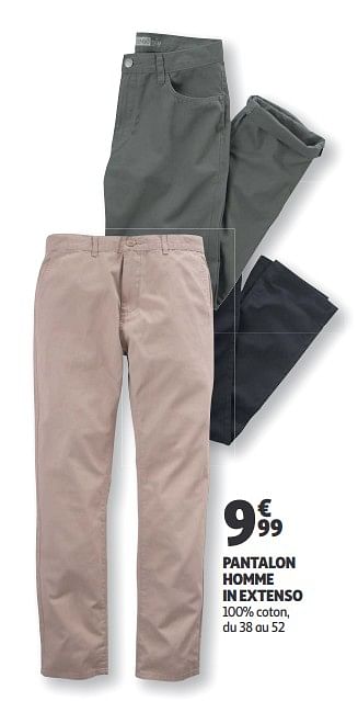 Inextenso Pantalon homme in extenso En promotion chez Auchan Ronq