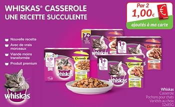 Promoties Whiskas casserole pochons pour chats - Whiskas - Geldig van 01/03/2019 tot 31/03/2019 bij Intermarche