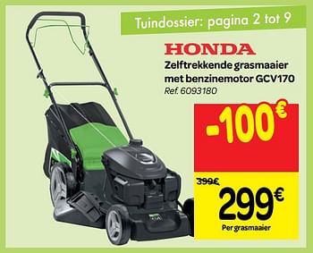 Het is goedkoop levend Grof Honda Honda zelftrekkende grasmaaier met benzinemotor gcv170 - Promotie bij  Carrefour
