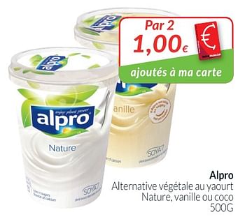 Promotions Alpro alternative végétale au yaourt nature, vanille ou coco - Alpro - Valide de 01/03/2019 à 31/03/2019 chez Intermarche