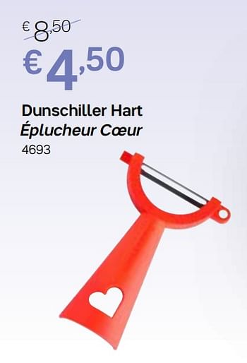 Promoties Dunschiller hart éplucheur Coeur - Huismerk - Tupperware - Geldig van 04/03/2019 tot 31/03/2019 bij Tupperware