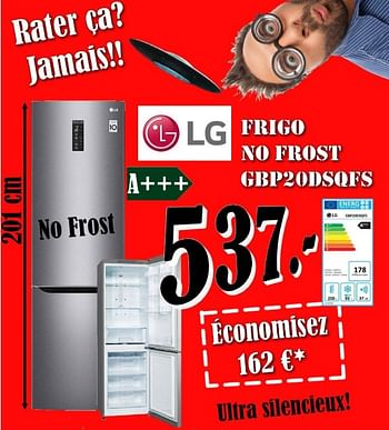 Promotions Lg frigo no frost gbp20dsqfs - LG - Valide de 01/03/2019 à 31/03/2019 chez Electro Zschau
