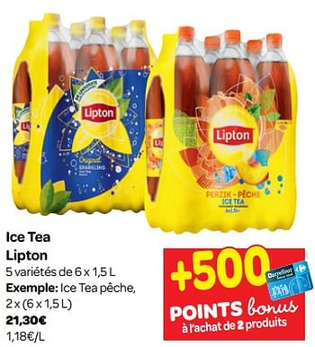 Promoties Ice tea lipton - Lipton - Geldig van 06/03/2019 tot 18/03/2019 bij Carrefour