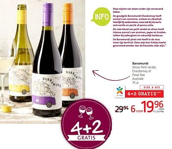 Promoties Barramundi shiraz petit verdot, chardonnay of pinot noir australië - Rode wijnen - Geldig van 14/03/2019 tot 27/03/2019 bij Spar (Colruytgroup)