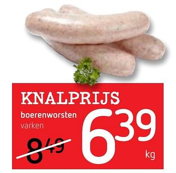 Promoties Boerenworsten - Huismerk - Spar Retail - Geldig van 14/03/2019 tot 27/03/2019 bij Spar (Colruytgroup)