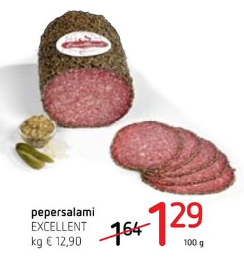 Promoties Pepersalami excellent - Excellent - Geldig van 14/03/2019 tot 27/03/2019 bij Spar (Colruytgroup)