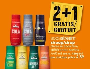 Promoties Siroop-sirop - Sodastream - Geldig van 06/03/2019 tot 19/03/2019 bij Blokker
