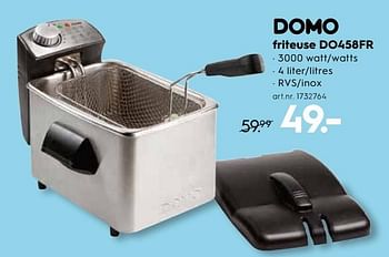 Promoties Domo friteuse do458fr - Domo - Geldig van 06/03/2019 tot 19/03/2019 bij Blokker