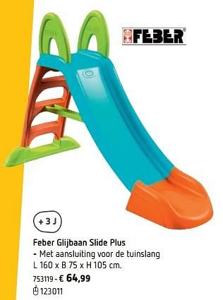 Promoties Feber glijbaan slide plus - Feber - Geldig van 11/03/2019 tot 31/08/2019 bij Dreamland