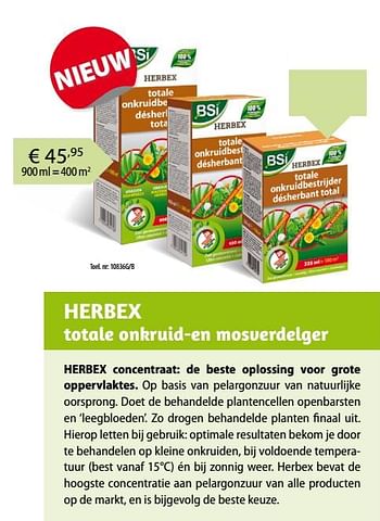 Promoties Herbex - BSI - Geldig van 01/03/2019 tot 03/09/2019 bij Multi Bazar