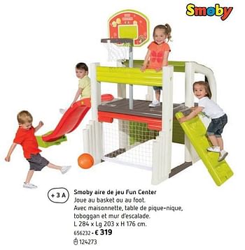 Promoties Smoby aire de jeu fun center - Smoby - Geldig van 11/03/2019 tot 31/08/2019 bij Dreamland